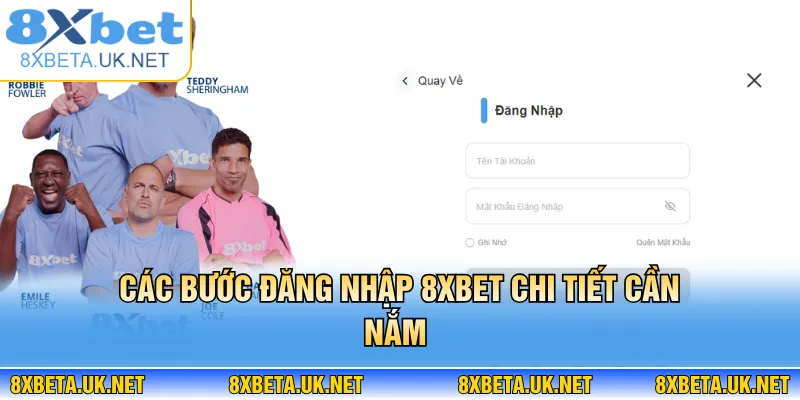 Đăng Nhập 8XBET - Truy Cập Tức Thì, Không Lo Gián Đoạn 1 Các bước đăng nhập 8XBET chi tiết cần nắm